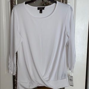White knotted top